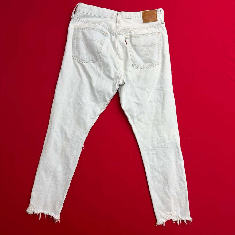 Levi's Strauss 30 x 28 Women Premium 501 Cropped Slim Fit Jean 100% Cotton